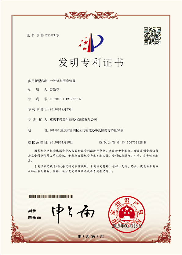 專利證書